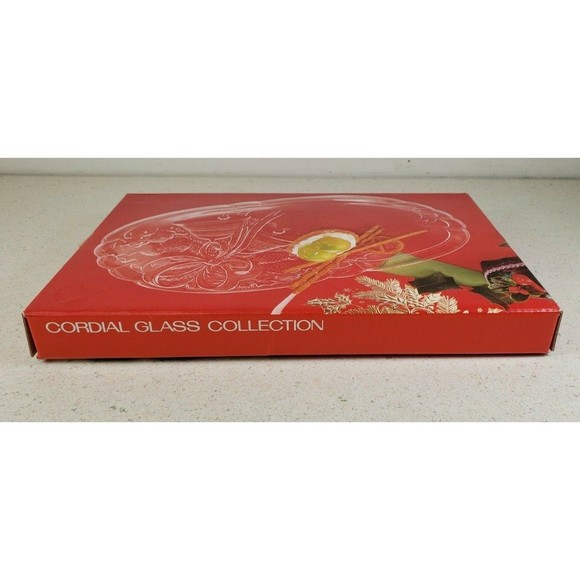 Japanese HOYA Crystal - Christmas Holiday Bells Oblong Plate/Dish, FBD1620 NEW - Picture 4 of 10